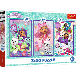 Trefl 3x80 - Gabby's colourful days / Universal Gabby's Dollhouse_FSC Mix 70%