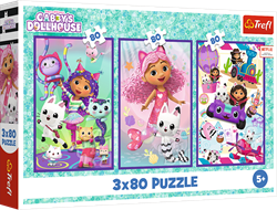 Trefl 3x80 - Gabby's colourful days / Universal Gabby's Dollhouse_FSC Mix 70%