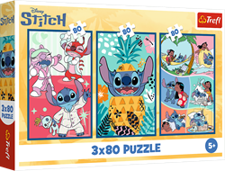 Trefl 3x80 - Stitch's world / Disney Lilo&Stitch_FSC Mix 70%
