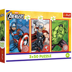 Trefl 3x50 - Your hero / Disney Marvel The Avengers_FSC Mix 70%