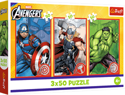 Trefl 3x50 - Your hero / Disney Marvel The Avengers_FSC Mix 70%
