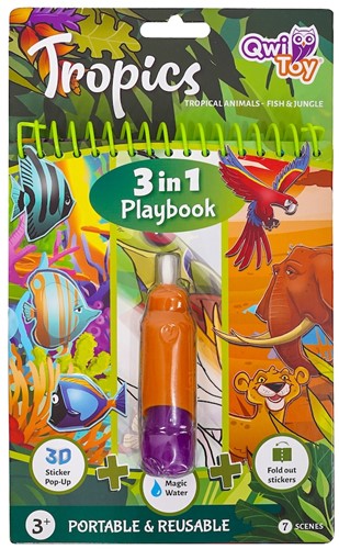 Qwi Toy 3 in 1 Playbook Tropics