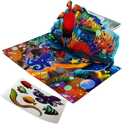 Qwi Toy 3 in 1 Playbook Tropics-3