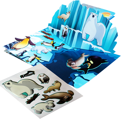 Qwi Toy 3 in 1 Playbook Animals-3