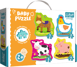Trefl 4in1 (3, 4, 5, 6) Baby Classic - Farm Animals