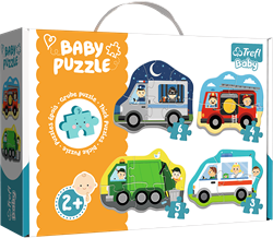 Trefl 4in1 (3, 4, 5, 6) Baby Classic - Commercial Vehicles
