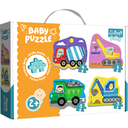 Trefl 4in1 (3, 4, 5, 6) Baby Classic - Construction Site