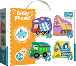 Trefl 4in1 (3, 4, 5, 6) Baby Classic - Construction Site