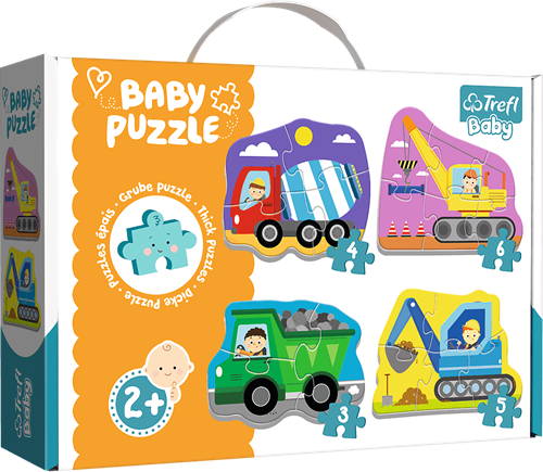 Trefl 4in1 (3, 4, 5, 6) Baby Classic - Construction Site