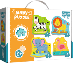 Trefl 4in1 (3, 4, 5, 6) Baby Classic - Wild Animals
