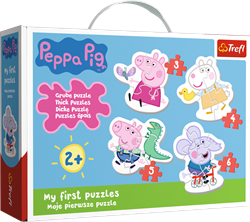 Trefl 4in1 (3, 4, 5, 6) Baby Classic - Lovely Peppa Pig / HASBRO Peppa Pig
