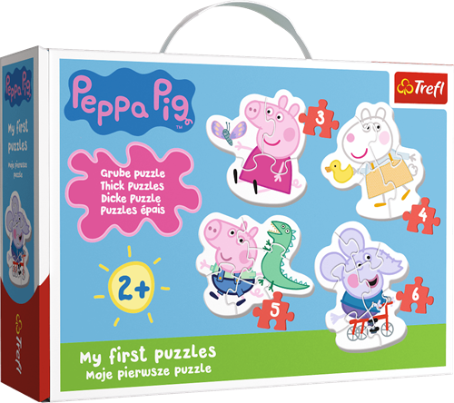 Trefl 4in1 (3, 4, 5, 6) Baby Classic - Lovely Peppa Pig / HASBRO Peppa Pig