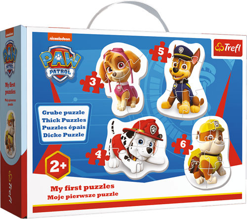 Trefl 4in1 (3, 4, 5, 6) Baby Classic - Skye, Marshall, Chase and Rubble / Viacom PAW Patrol