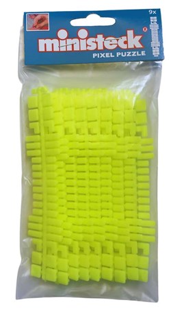 Ministeck / Neon Geel Colorstripes 9 strips - Polybag