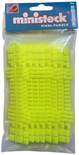 Ministeck / Neon Geel Colorstripes 9 strips - Polybag