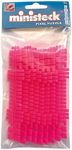 Ministeck / Neon Roze Colorstripes 9 strips - Polybag