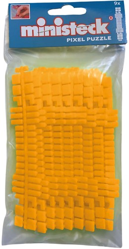 Ministeck / Neon Oranje Colorstripes 9 strips - Polybag