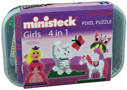 Ministeck Girls 4in1 - Plastic Box - 500pcs