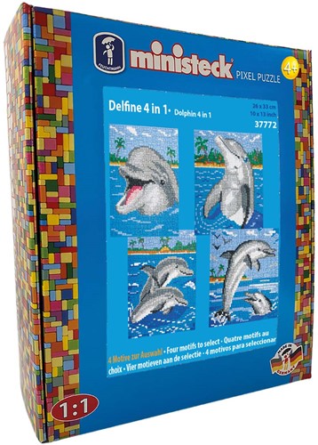Ministeck Dolphins with Background 4in1 - XL Box - 3100pcs