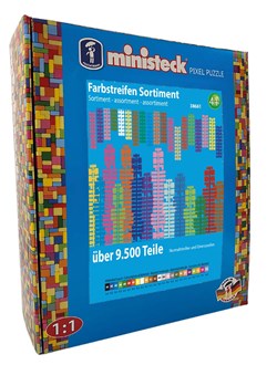 Ministeck Colorstripes Assortment XXL - XXL Box - 9500pcs