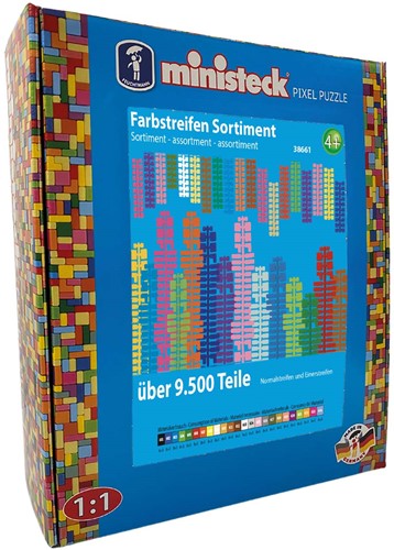 Ministeck Colorstripes Assortment XXL - XXL Box - 9500pcs
