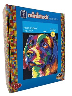 Ministeck ART Colorfull Dog Coffee - XXL Box - 8500pcs