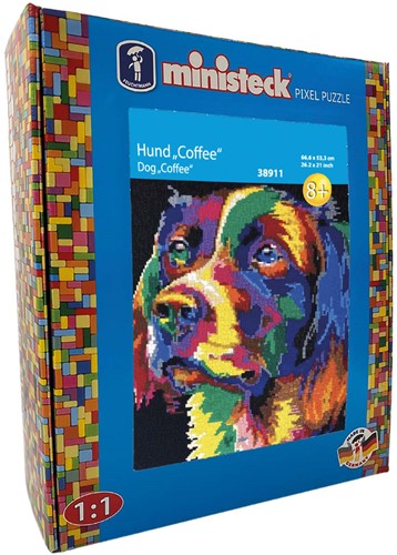 Ministeck ART Colorfull Dog Coffee - XXL Box - 8500pcs