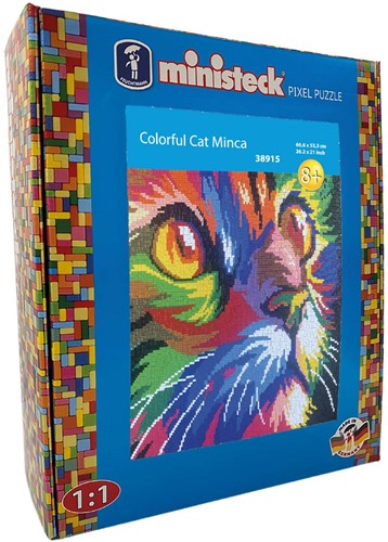 Ministeck ART Colorfull Cat Minka - XXL Box 8600 stuks