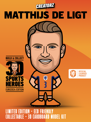Creatorz 3D Sports Heroes - Matthijs de Ligt – Nederlands Elftal (EURO2024)-2