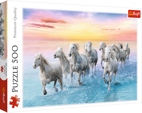 Trefl 500 - Galloping white horses