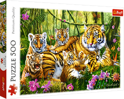Trefl 500 - Family of tigers