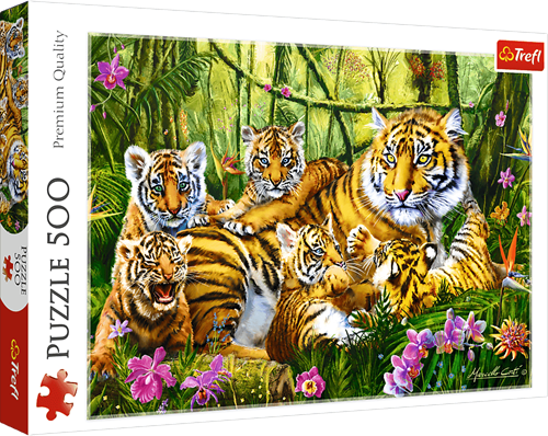 Trefl 500 - Family of tigers