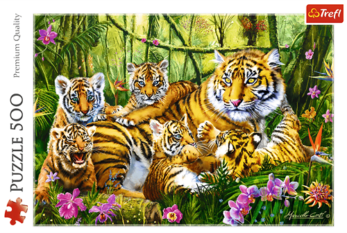 Trefl 500 - Family of tigers-2