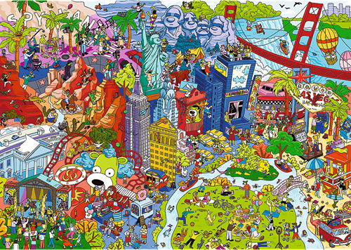 Trefl 500 - Spy Guy Lost Items: USA-2