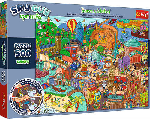 Trefl 500 - Spy Guy Lost Items: Europe