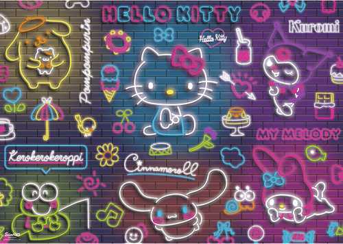 Trefl 500 - Neon Hello Kitty_FSC Mix 70% / Hello Kitty-2