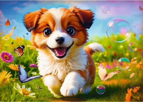 Trefl 500 - Happy Puppy_FSC Mix 70%-2