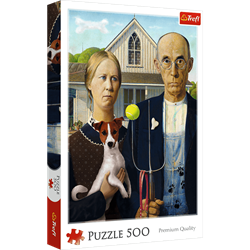 Trefl 500 - American Gothic: Dog Edition_FSC MIX 70%