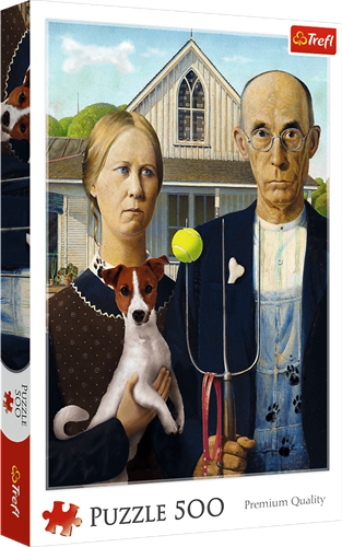 Trefl 500 - American Gothic: Dog Edition_FSC MIX 70%