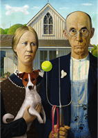 Trefl 500 - American Gothic: Dog Edition_FSC MIX 70%-2