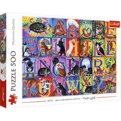 Trefl 500 - Cat's Alphabet_FSC Mix 70%