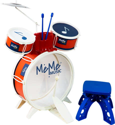 MeMe Drumset with Stool Billy-2
