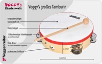 VOG - Voggys grote tamboerijn hout-3