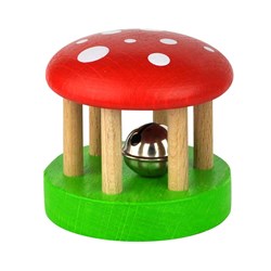 VOG - Houten Rammelaar Belli rood/groen