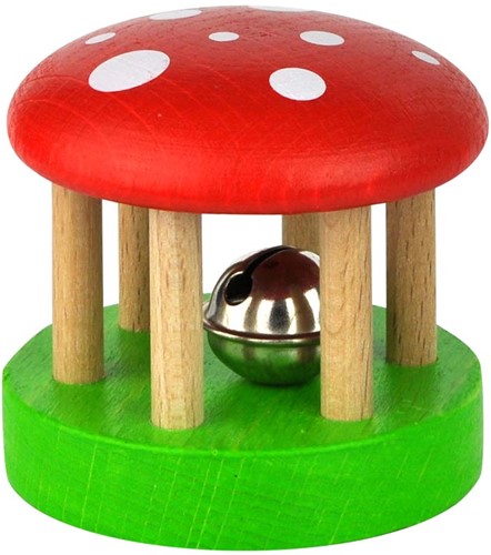 VOG - Houten Rammelaar Belli rood/groen