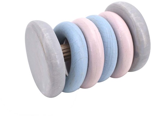 VOG - Houten Rammelaar Tac-Tac pastel