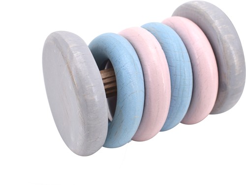 VOG - Houten Rammelaar Tac-Tac pastel-2