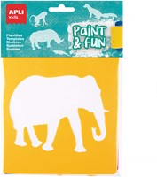 APLI - Jungle Dieren Sjablonen 6 Stuks