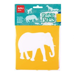 APLI - Jungle Dieren Sjablonen 6 Stuks