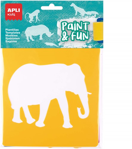 APLI - Jungle Dieren Sjablonen 6 Stuks